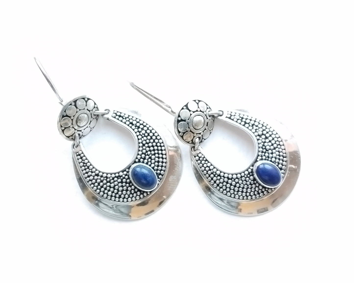 Sterling Silver Lapis lazuli Dangle Earrings