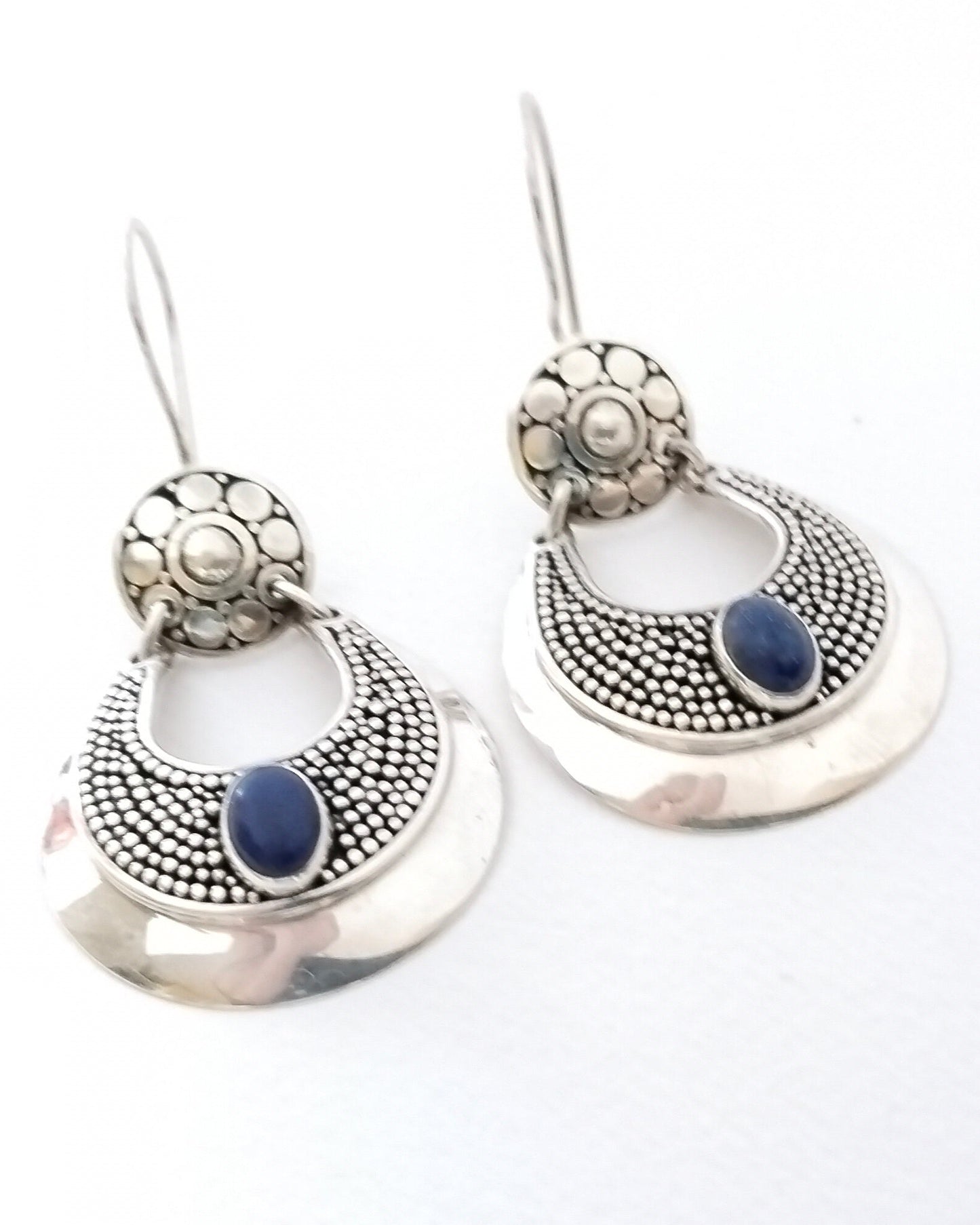 Sterling Silver Lapis lazuli Dangle Earrings