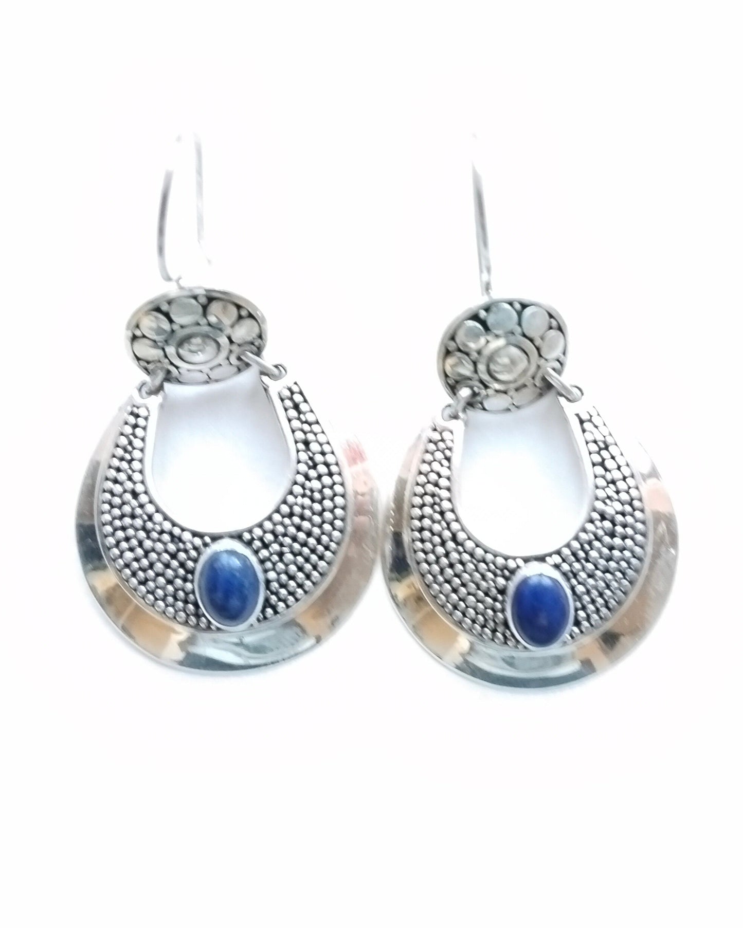 Sterling Silver Lapis lazuli Dangle Earrings